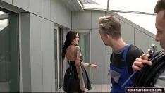 Oynat Bosomy sürtük farinksler ve permeated tekrar