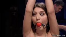 Play Brunet fucked in bdsm from fanny