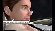 Reproduzir O bebê insatisfeito do esboço 3d astuto é derrotado e fodido