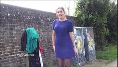 Play Leias indecent exposure and tense flash nonprofessional baby in exterior peeping tom and exhi