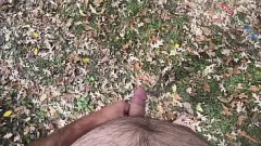Play Outdoor Amateur Naked Solo Session with Dirty Talk and Real Orgasm