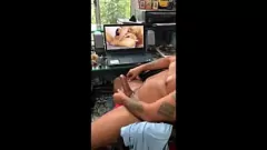 Play Sebastian Rio Edges and Oils His Fat Uncut Cock, Epic Cumshot